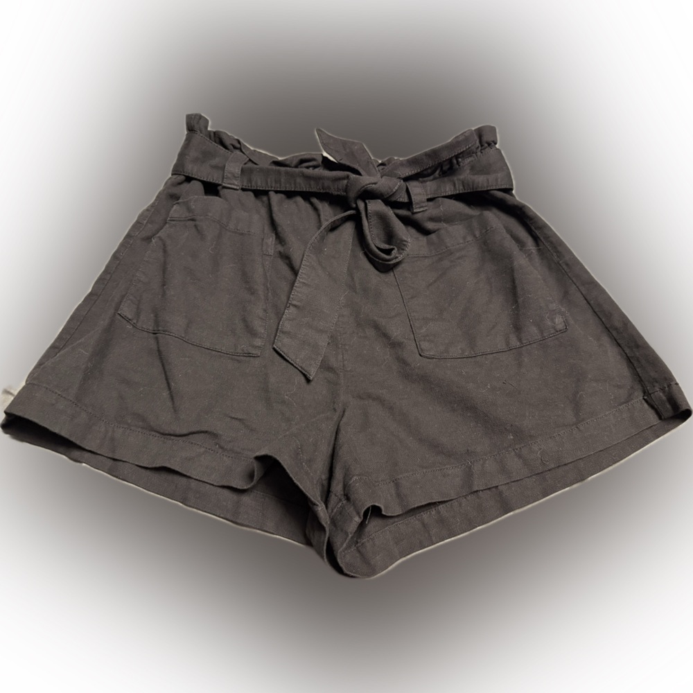 LC Lauren Conrad Women's Black High Waist Shorts